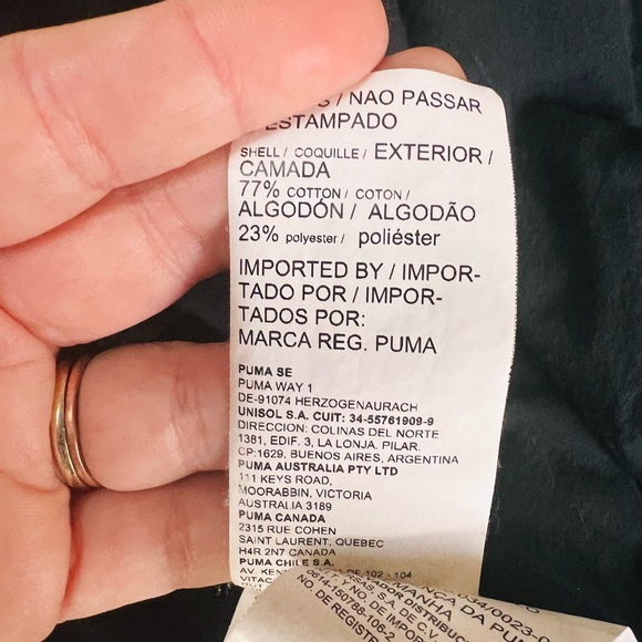 Puma classic front zip sweatshirt size XXL - Picture 6 of 6